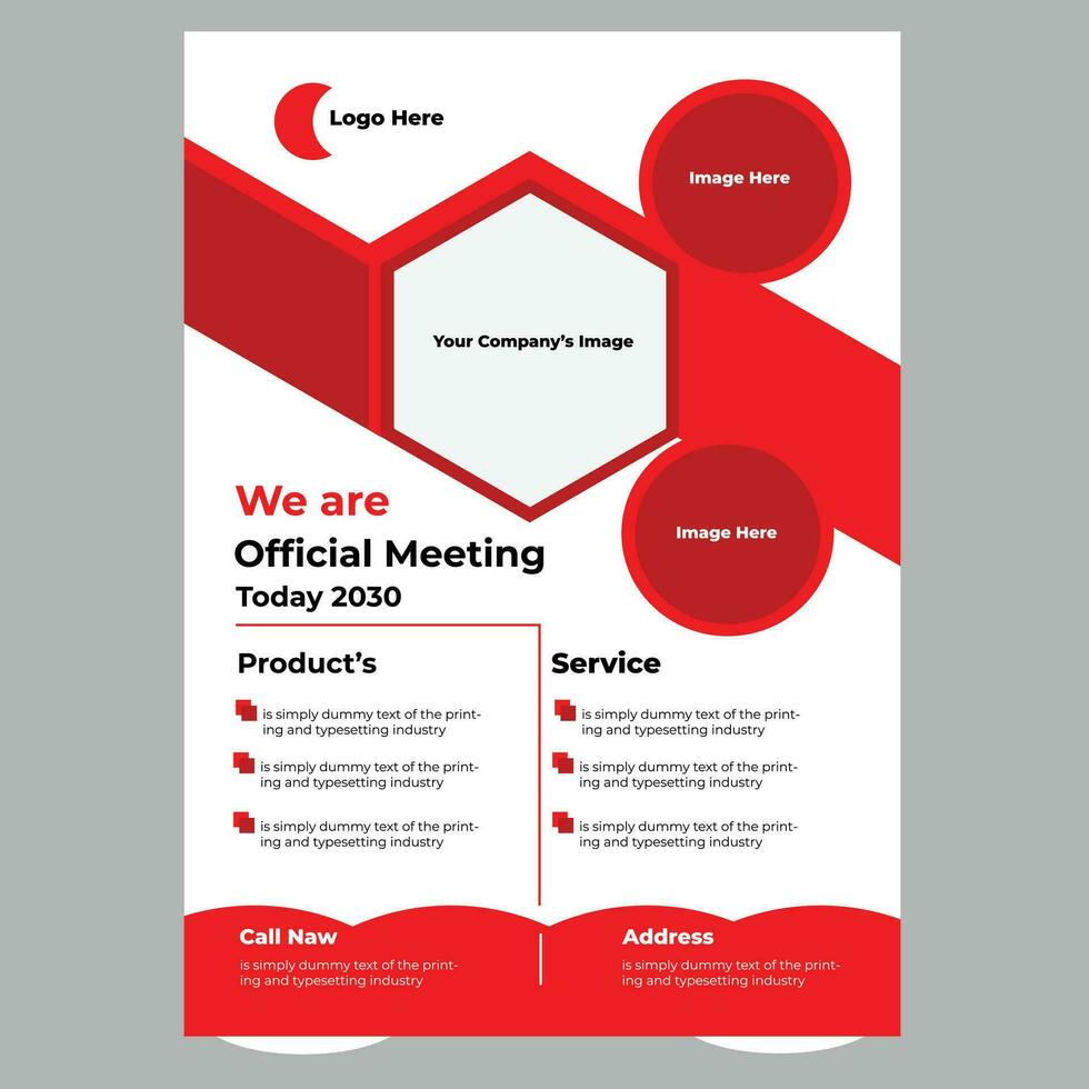 Creative flyer Template vector