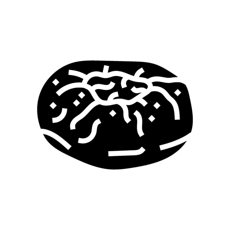 lemon bun food meal glyph icon vector illustration