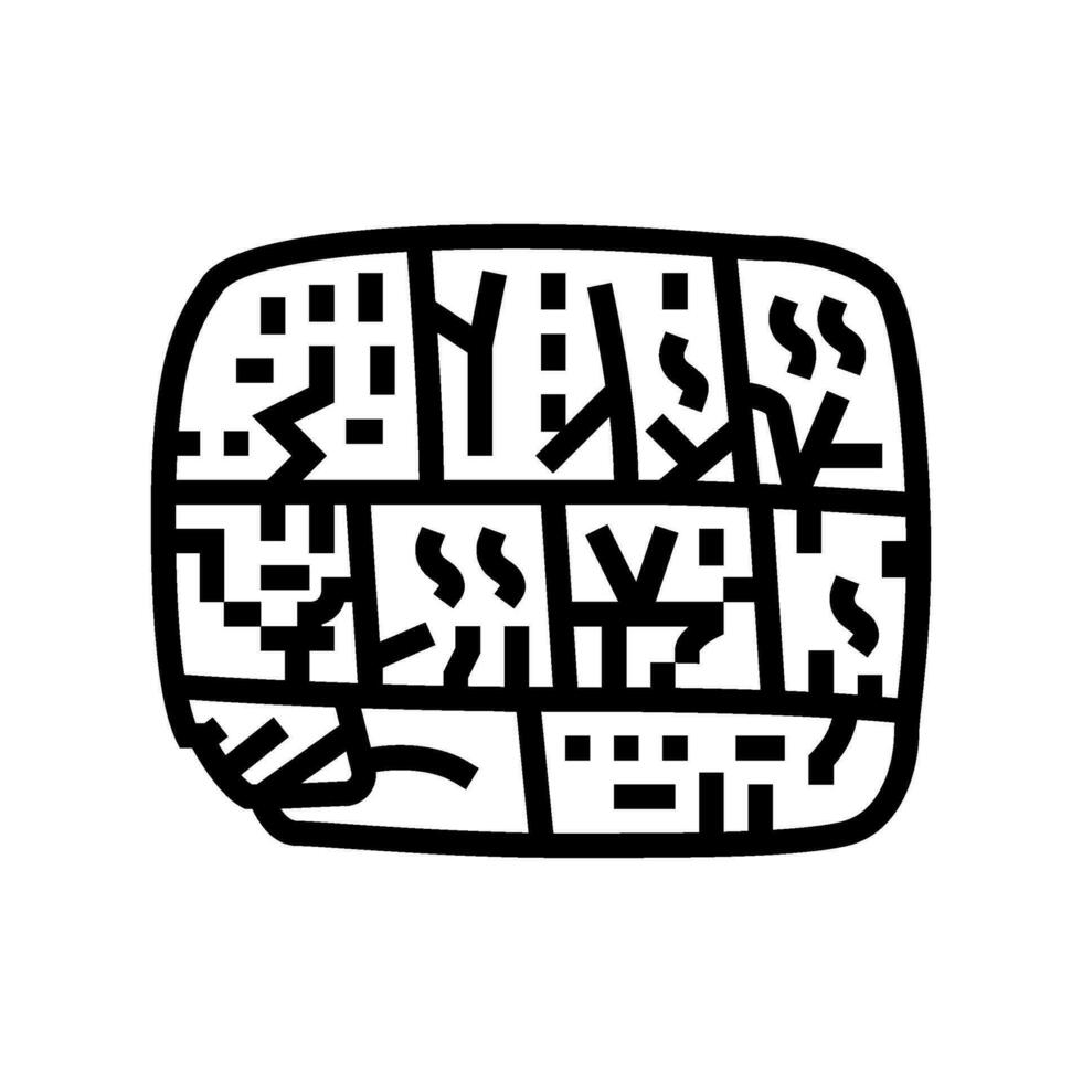 writing human evolution line icon vector illustration
