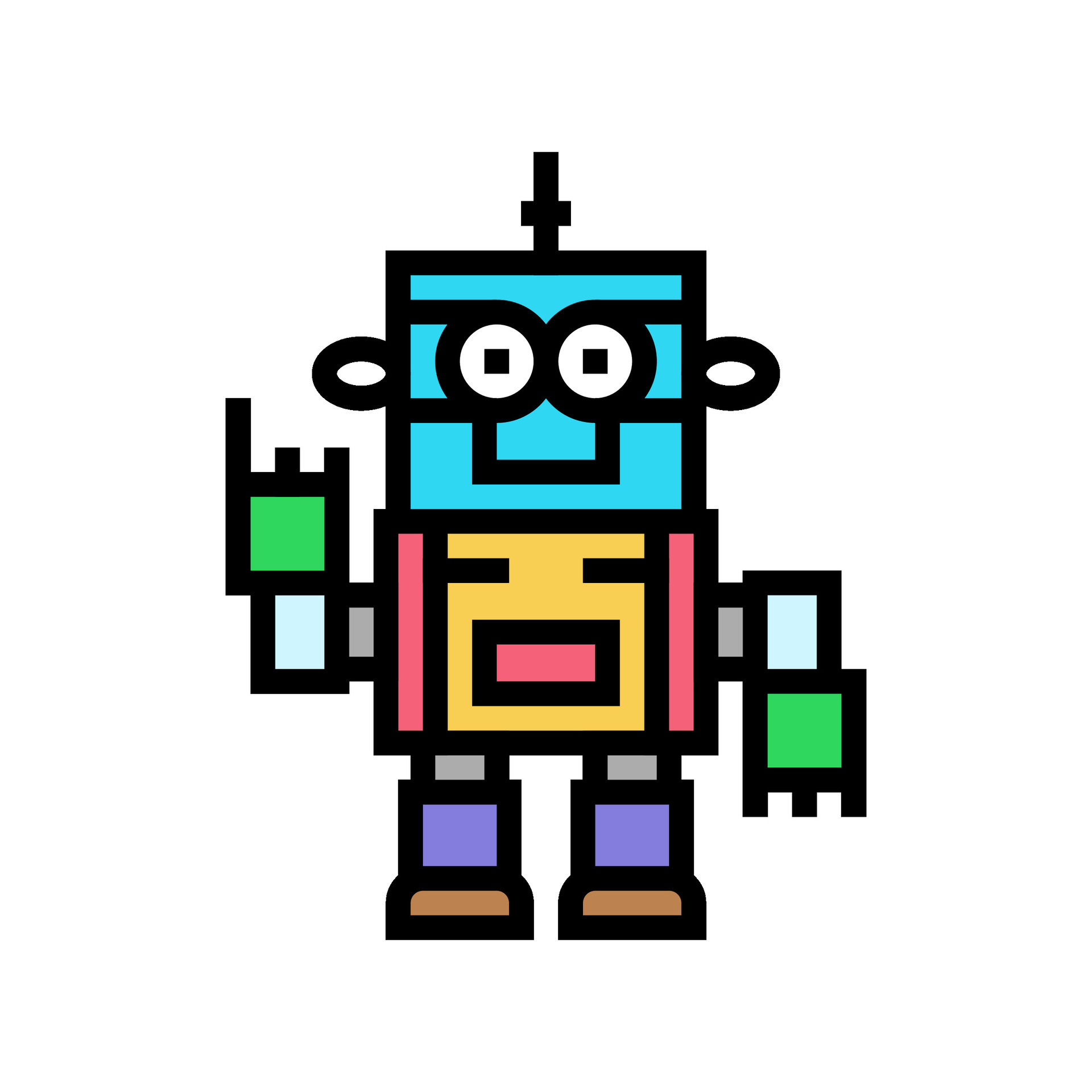toy robot toy baby color icon vector illustration 25435623 Vector Art