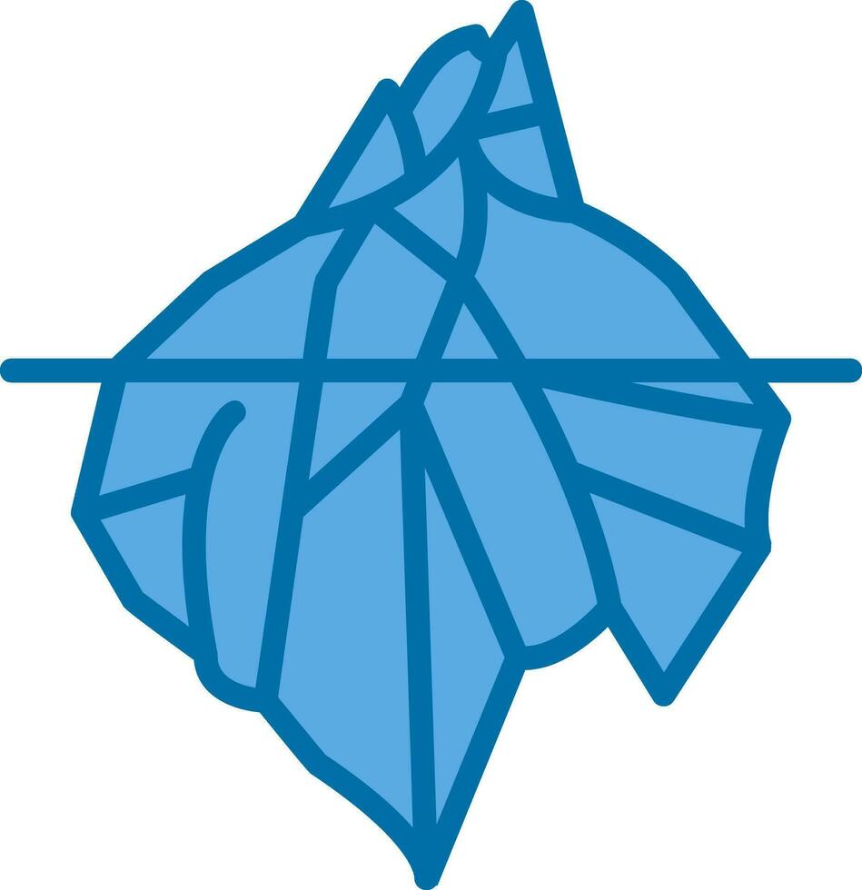 diseño de icono de vector de iceberg