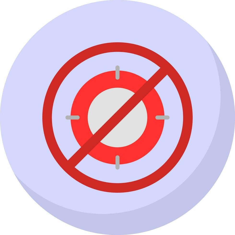 No hunt Vector Icon Design