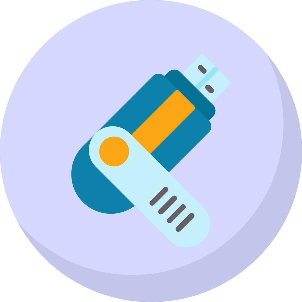 Flash drive Vector Icon Design