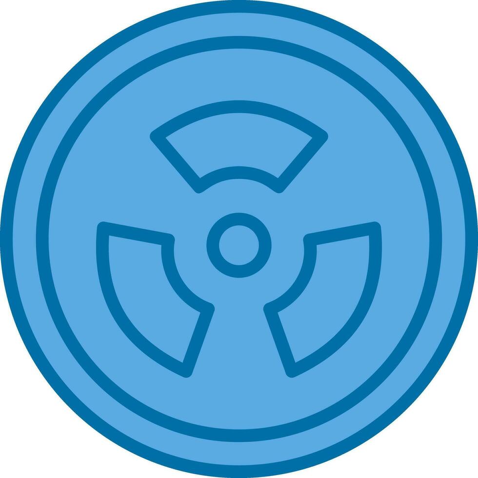 Radiation sign Vector Icon Design