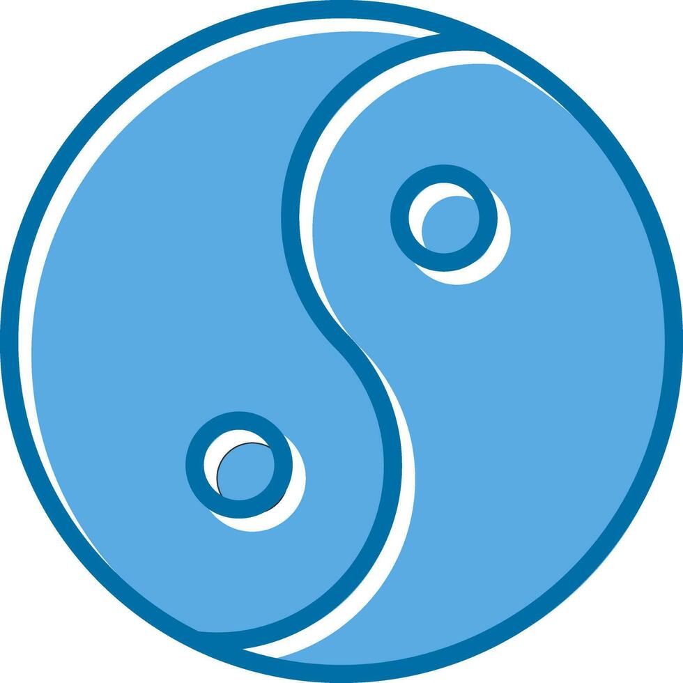 Yin yang Vector Icon Design