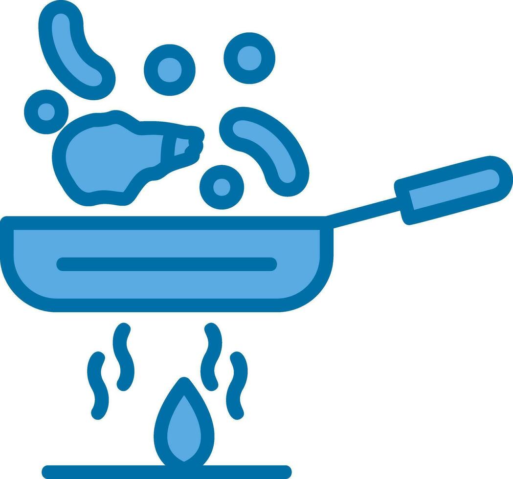 Stir fry Vector Icon Design