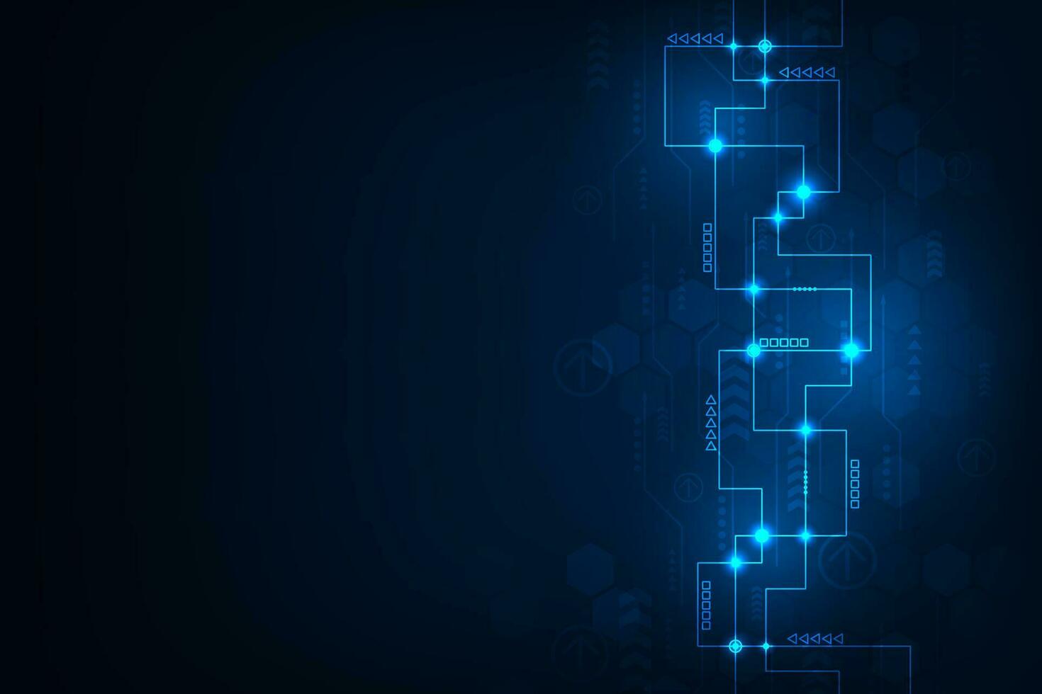 Vector hi-tech commucation concept. Network technology abstract background.