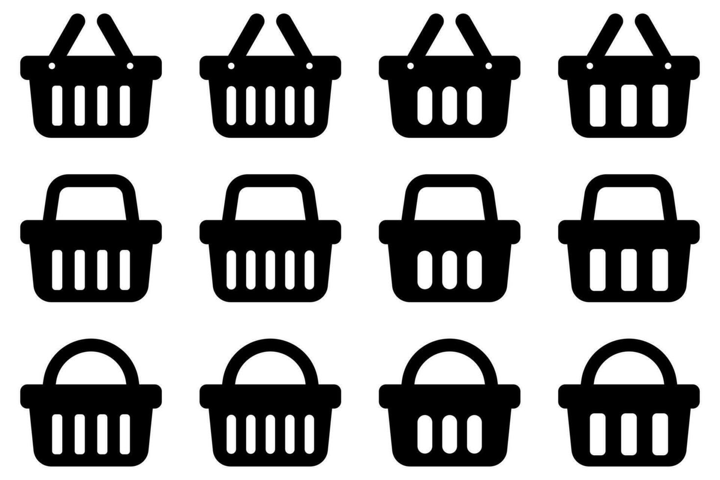compras cesta icono - vector ilustración. tienda carro, bolsa, en línea compra, Al por menor vector ilustración diseño en blanco antecedentes.