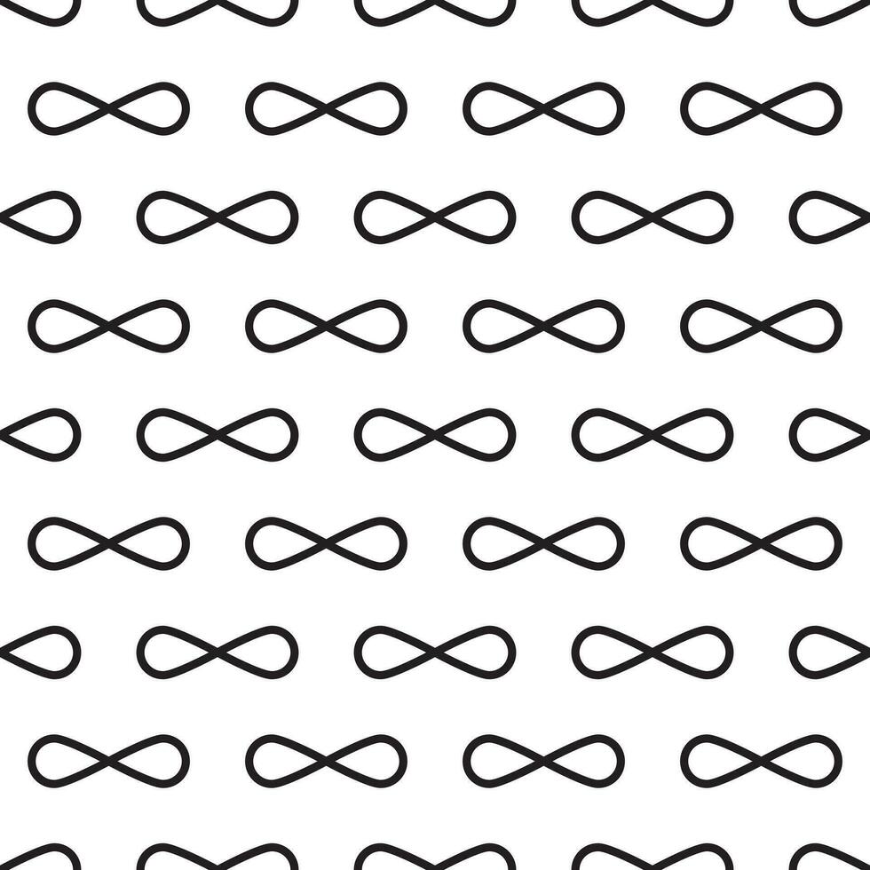 Seamless pattern with infinity symbol. vector