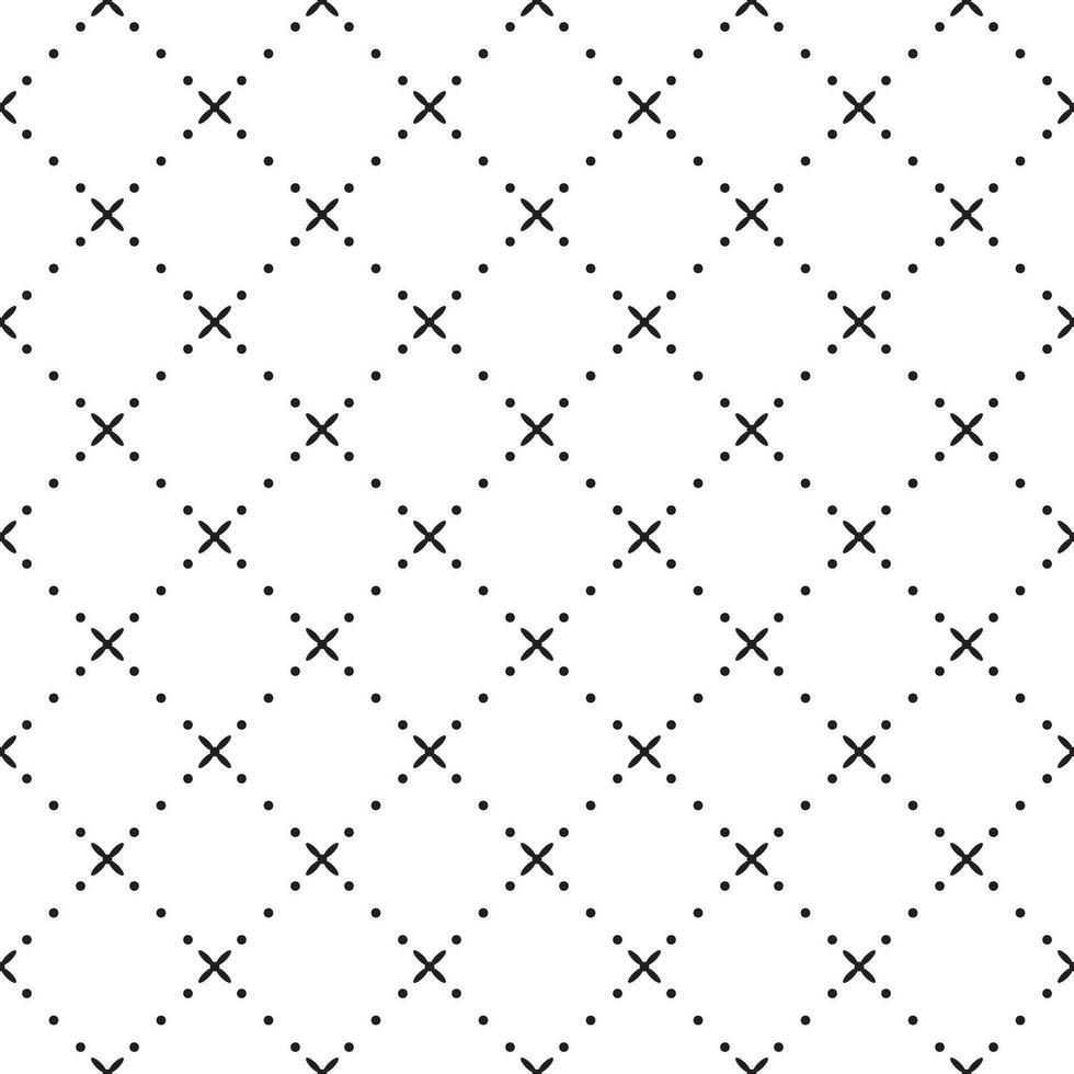 Dotted line rhombus seamless pattern. Modern stylish texture. Repeating geometric tiles with dotted rhombus. Black geometric shape diagonal repeatable on white background. vector