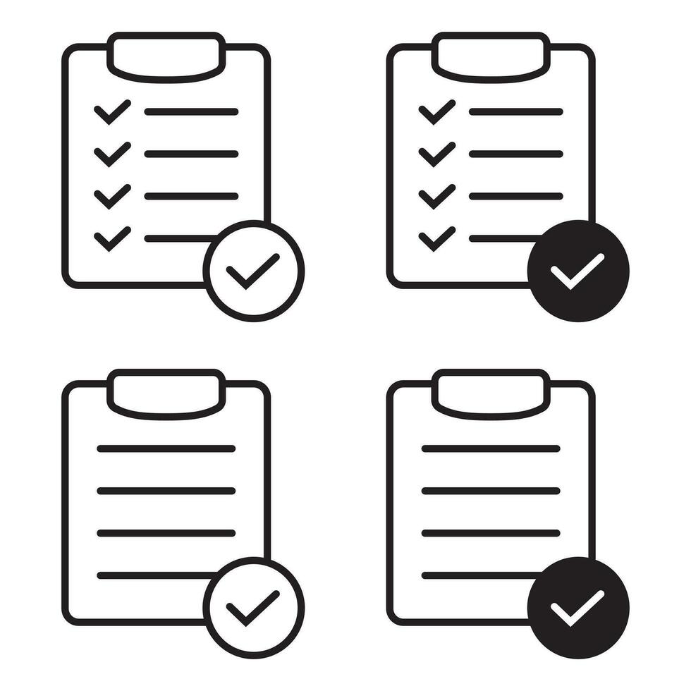 Clipboard and checklist icon. Project management, questionnaire icon. To do list vector icon for web site and app design.