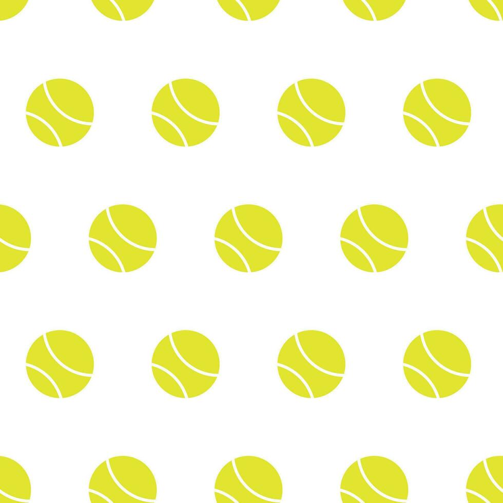 tenis pelotas, sin costura patrón, vector. vector