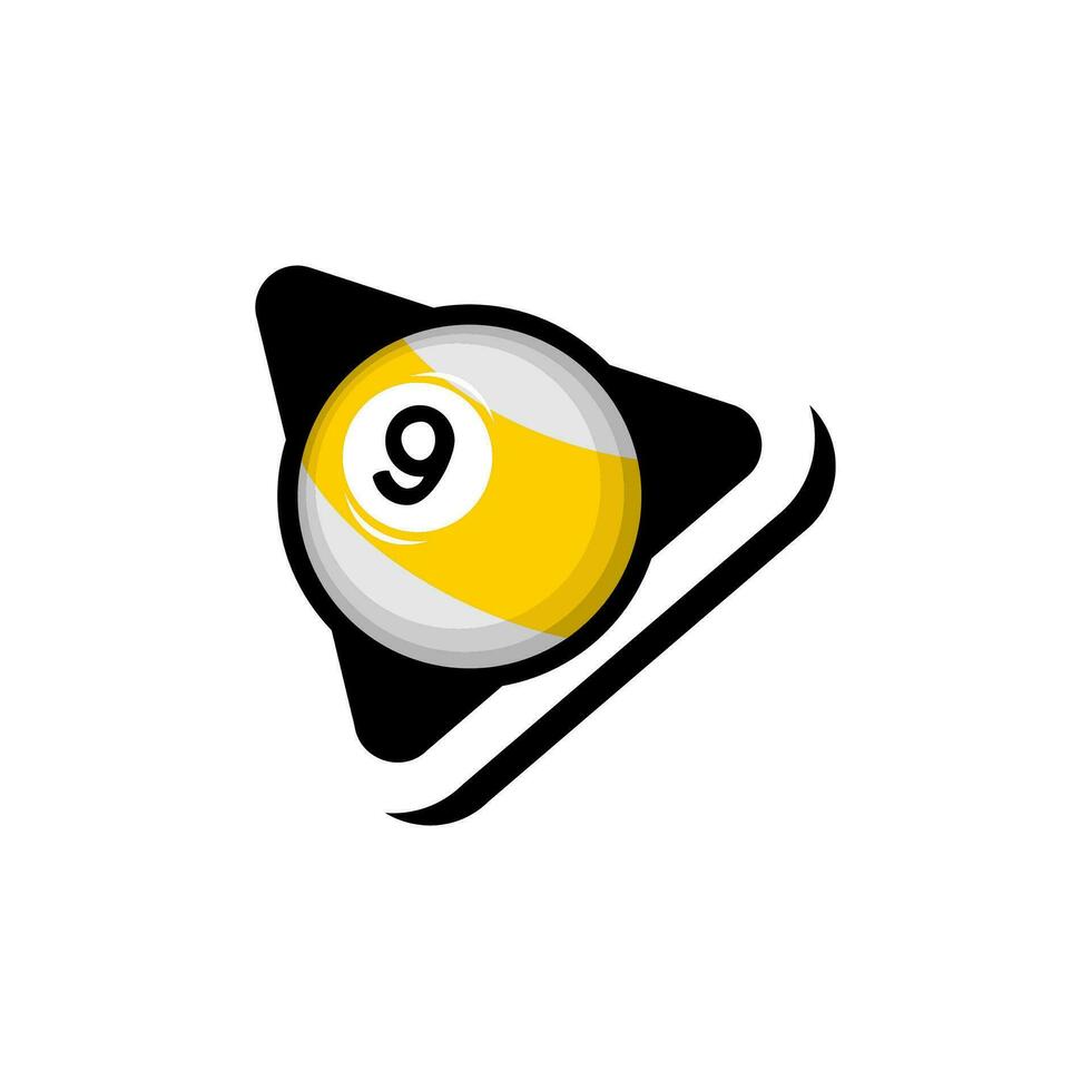 vector illustration of billiard balls