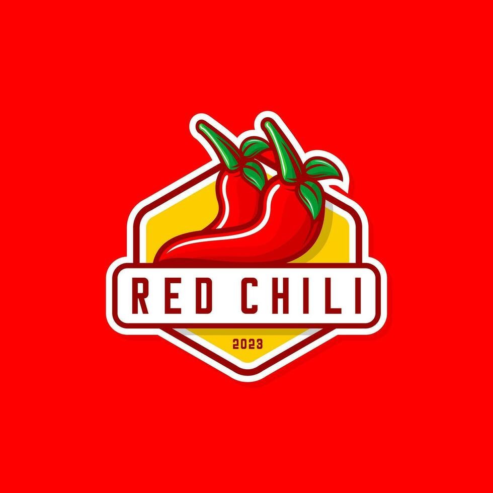 vector illustration of red chili, hot chili vector