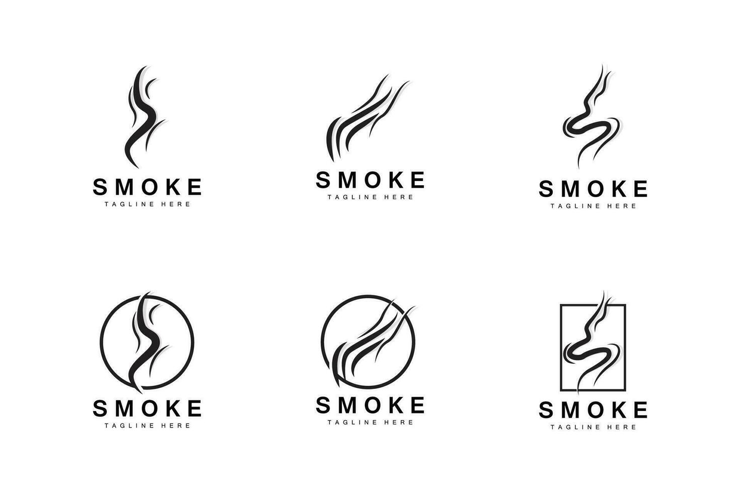 Steam Steam Logo Vector Hot Evaporating Aroma. Smell Line Illustration, Cooking Steam Icon, Steam Train, Baking, Smoking