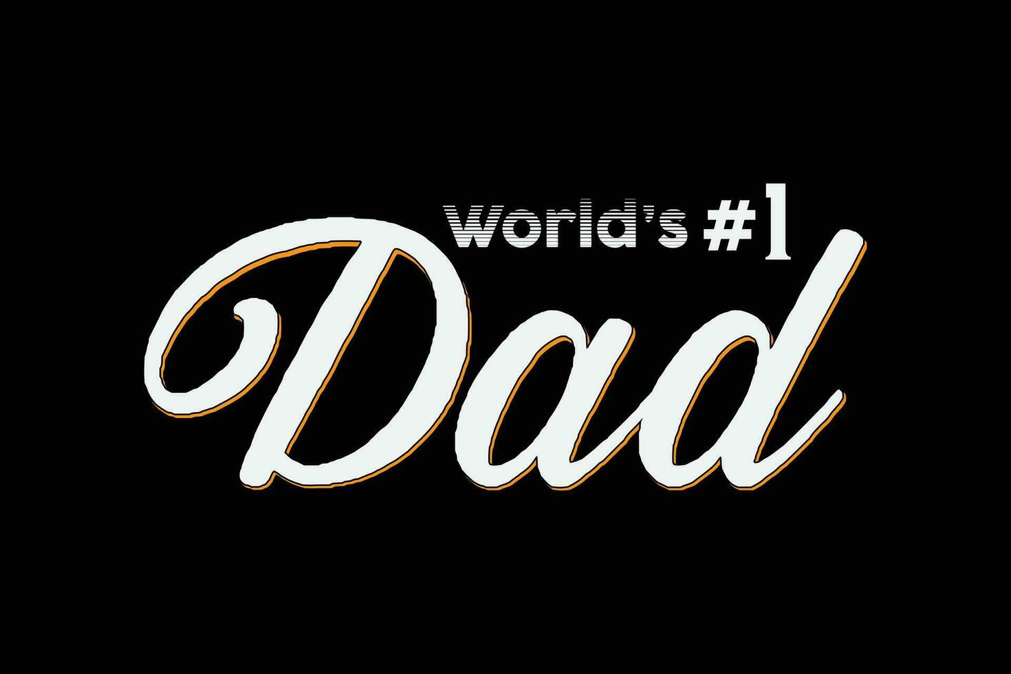 World's no 1 dad t-shirt template vector