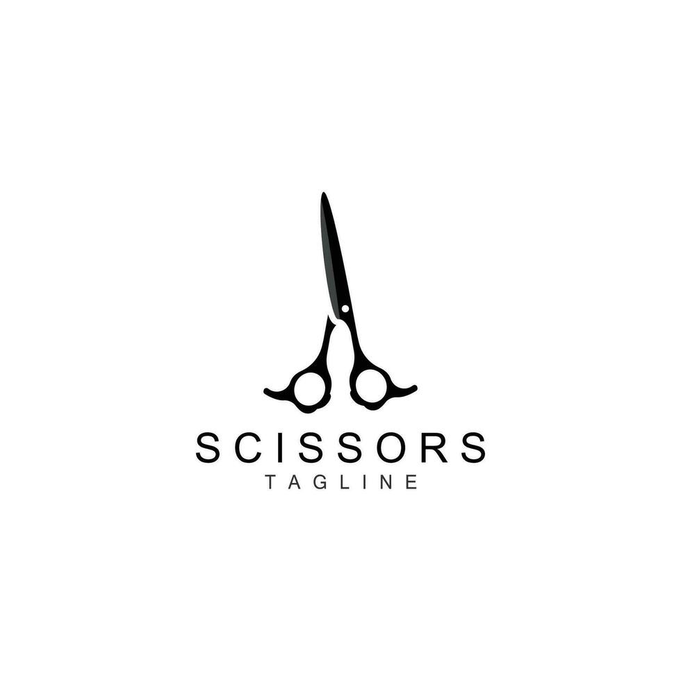 Scissors Logo, Shaver Vector, Simple Barber Shop Design, Icon, Background, Symbol, Template vector