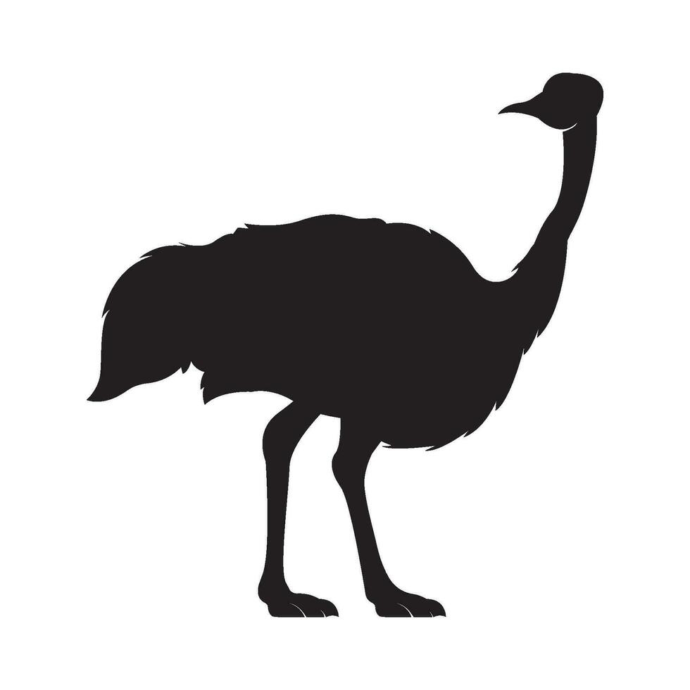 ostrich icon vector illustration simple design