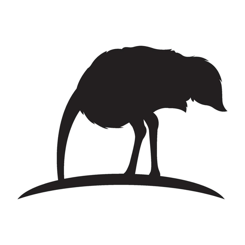 ostrich icon vector illustration simple design