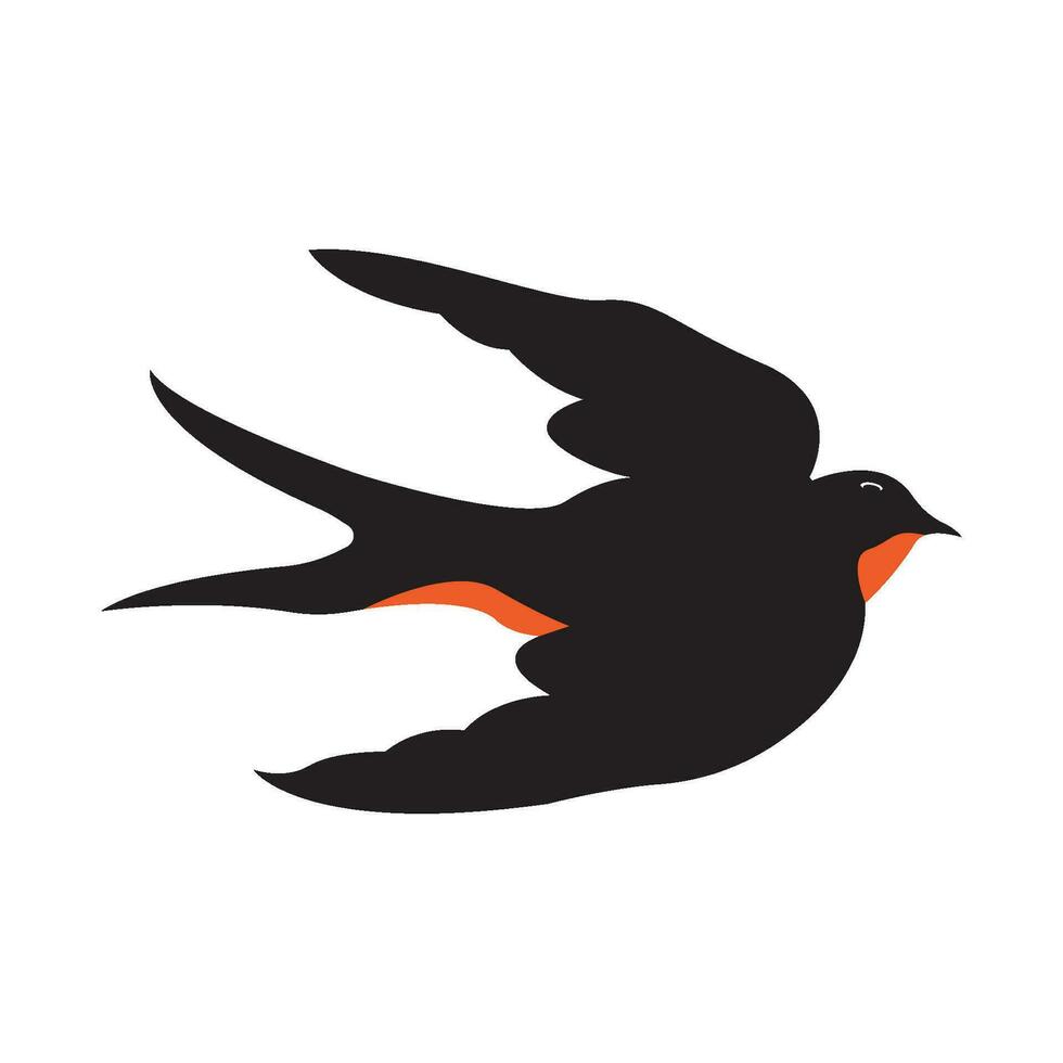 swallow logo vector illustration design template.