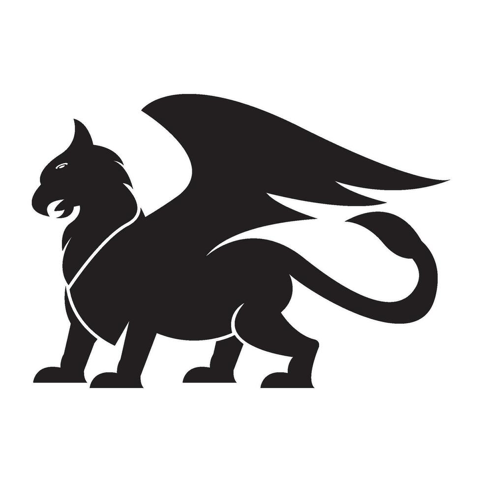 Griffin logo icon,illustration design template vector. vector