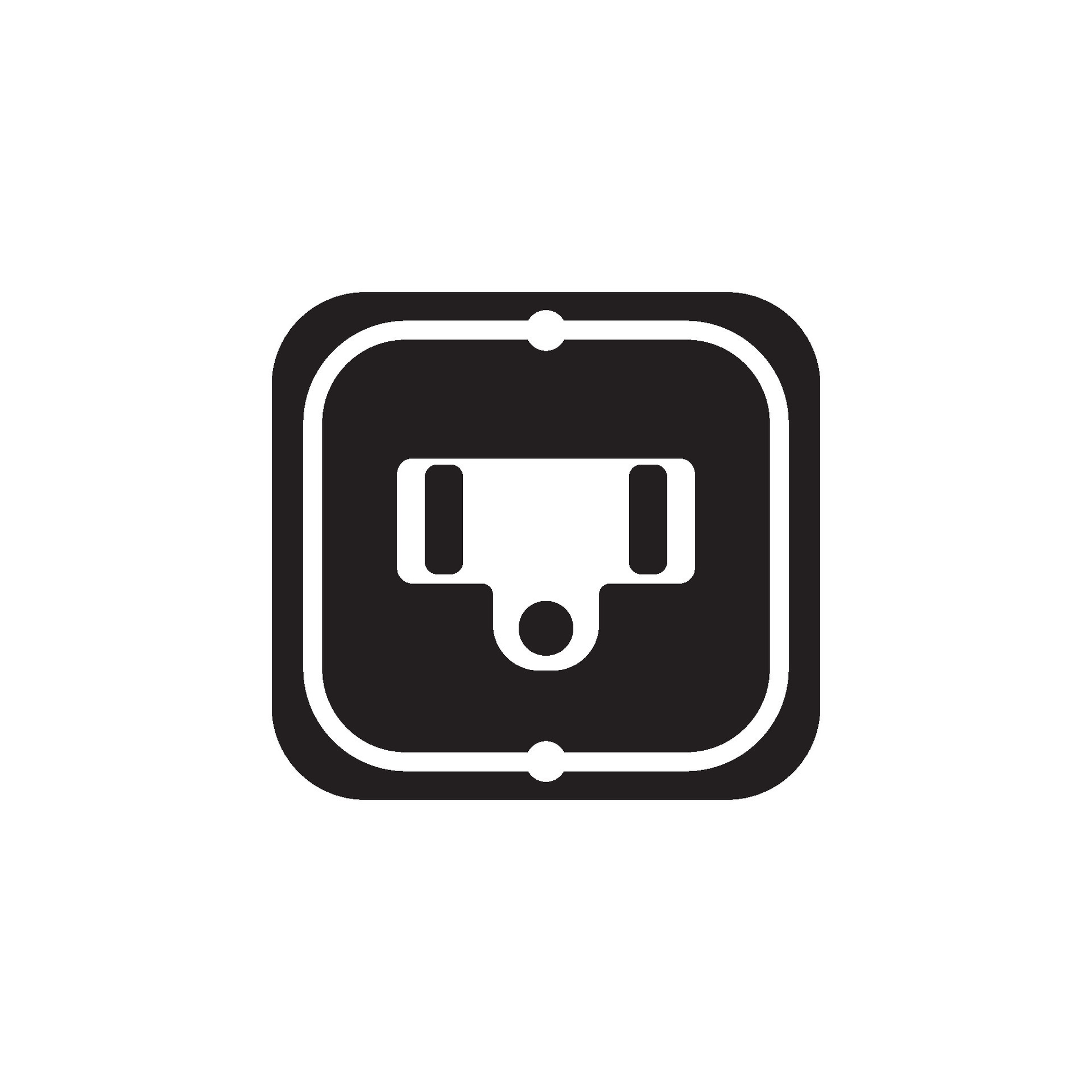 Electric socket icon logo illustration design template. 25437152 Vector ...