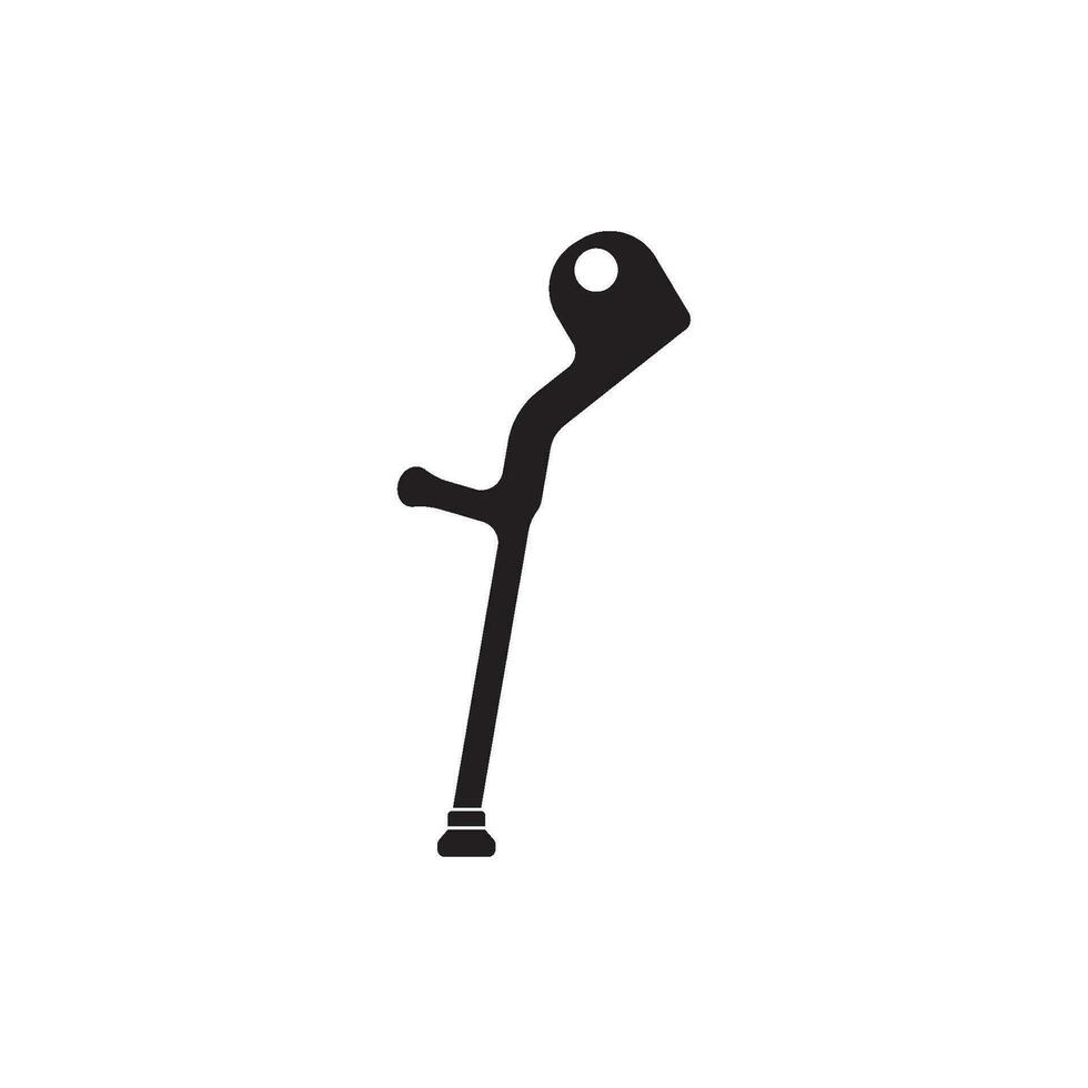 Crutch symbol in medical icon,logo vector illustration