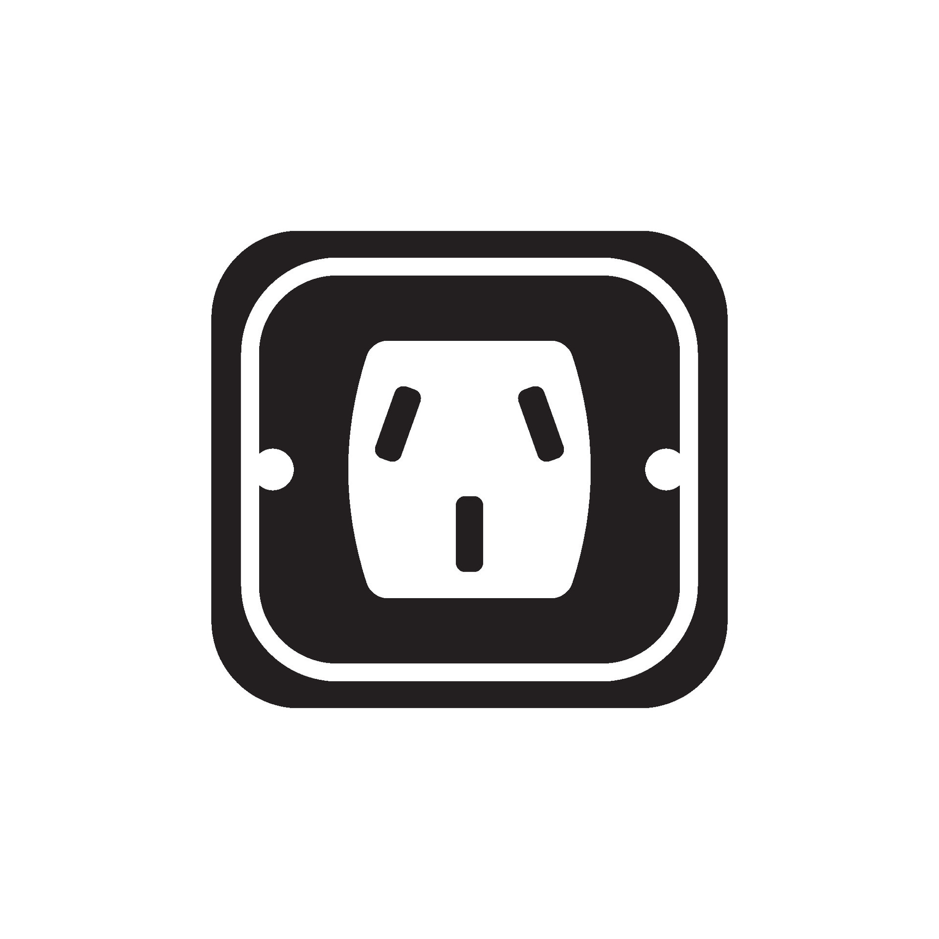 Electric socket icon logo illustration design template. 25437221 Vector ...