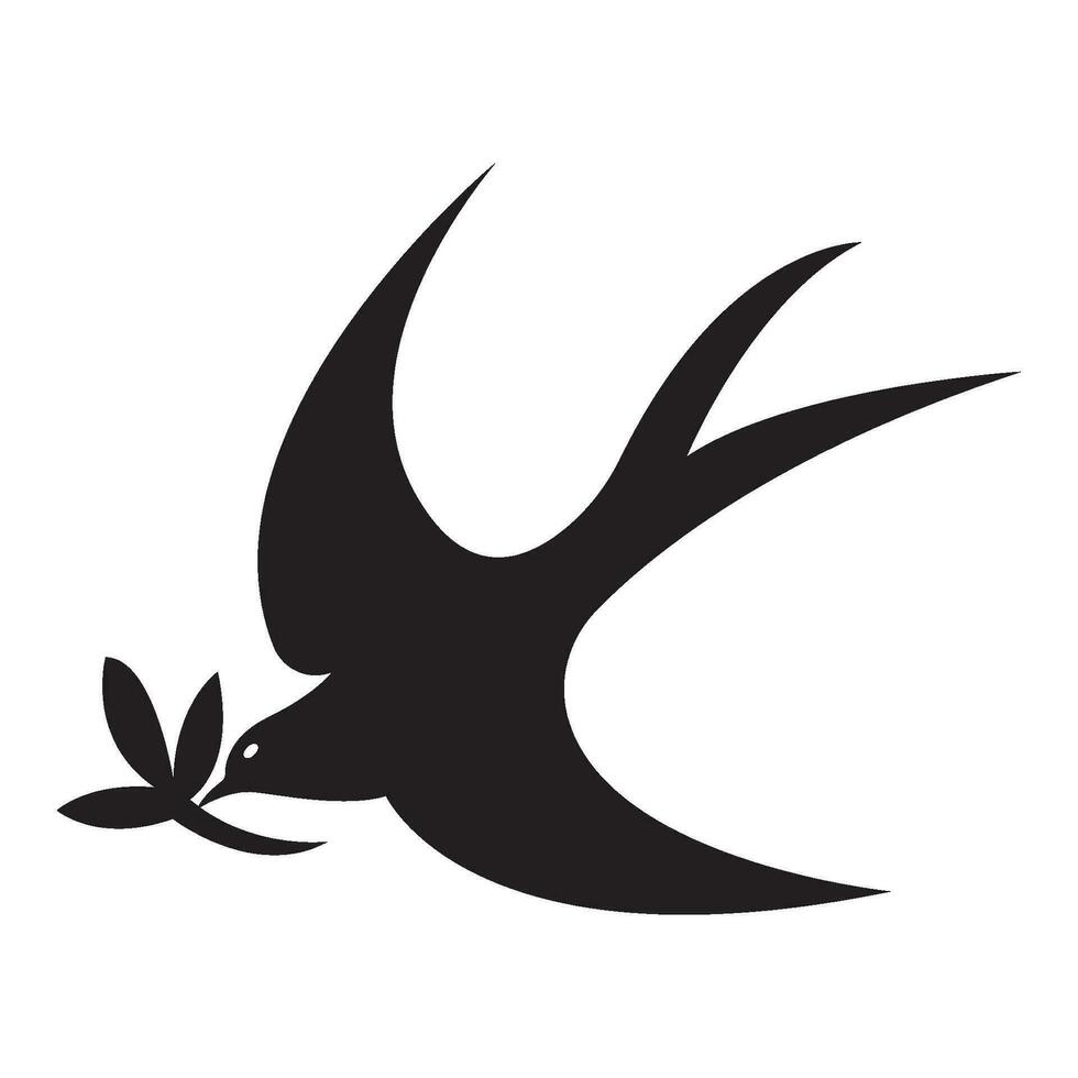 swallow logo vector illustration design template.