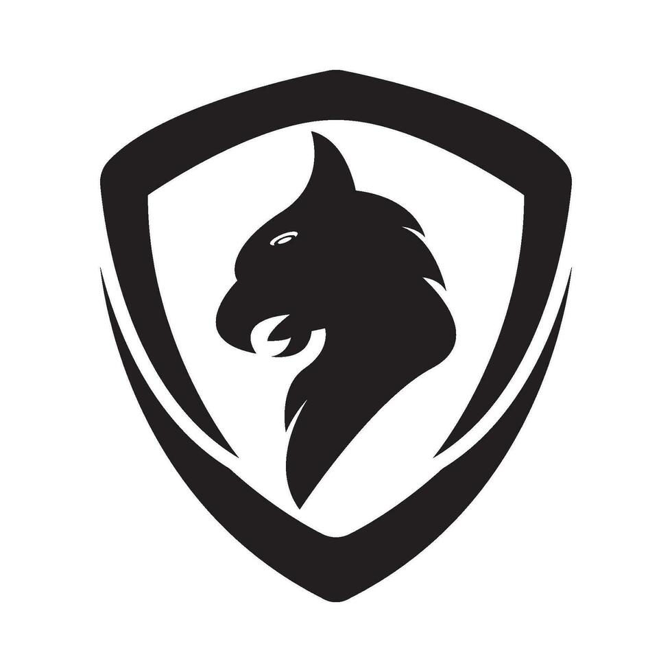 Griffin logo icon,illustration design template vector. vector
