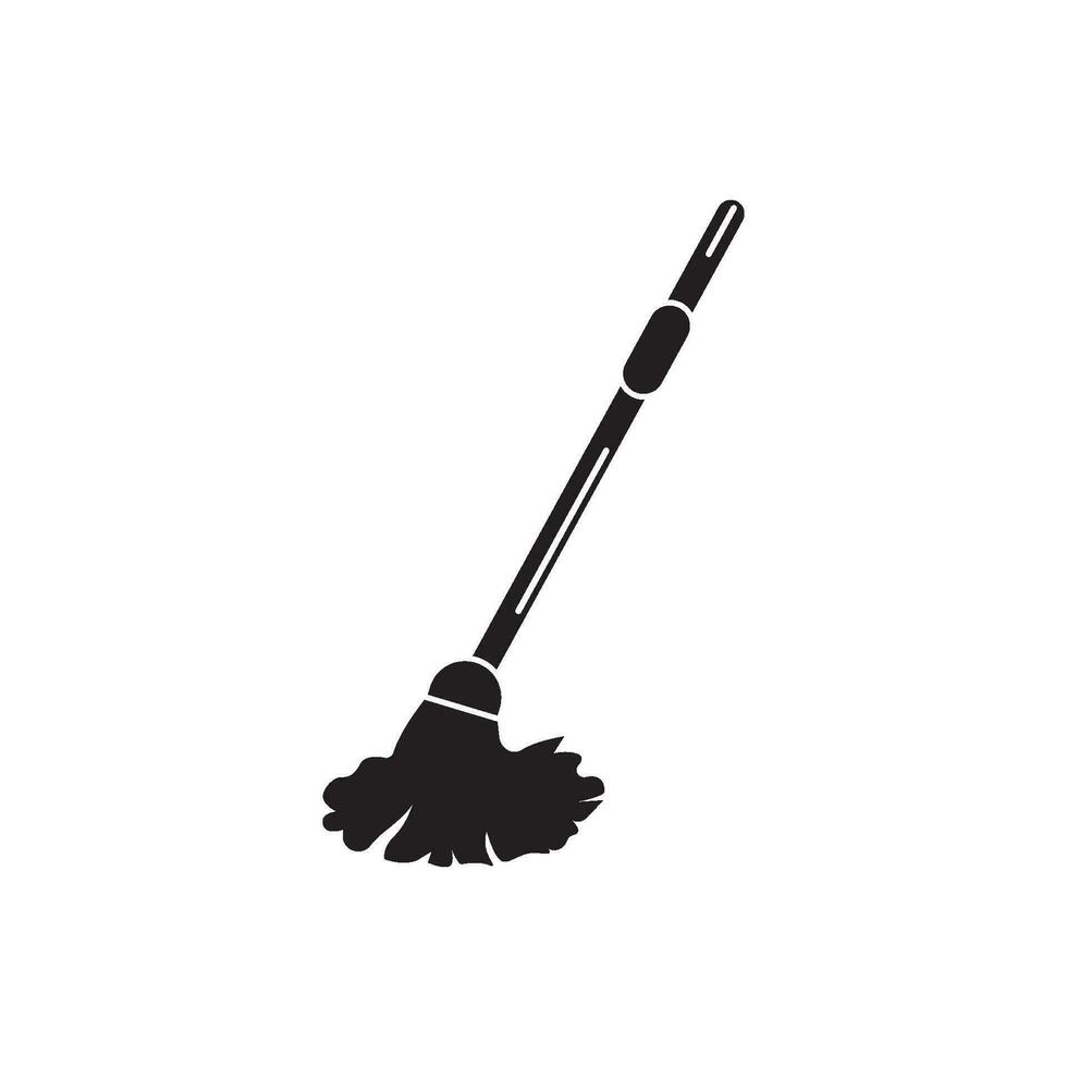 Mop and bucket cleaning vector isolated illustration