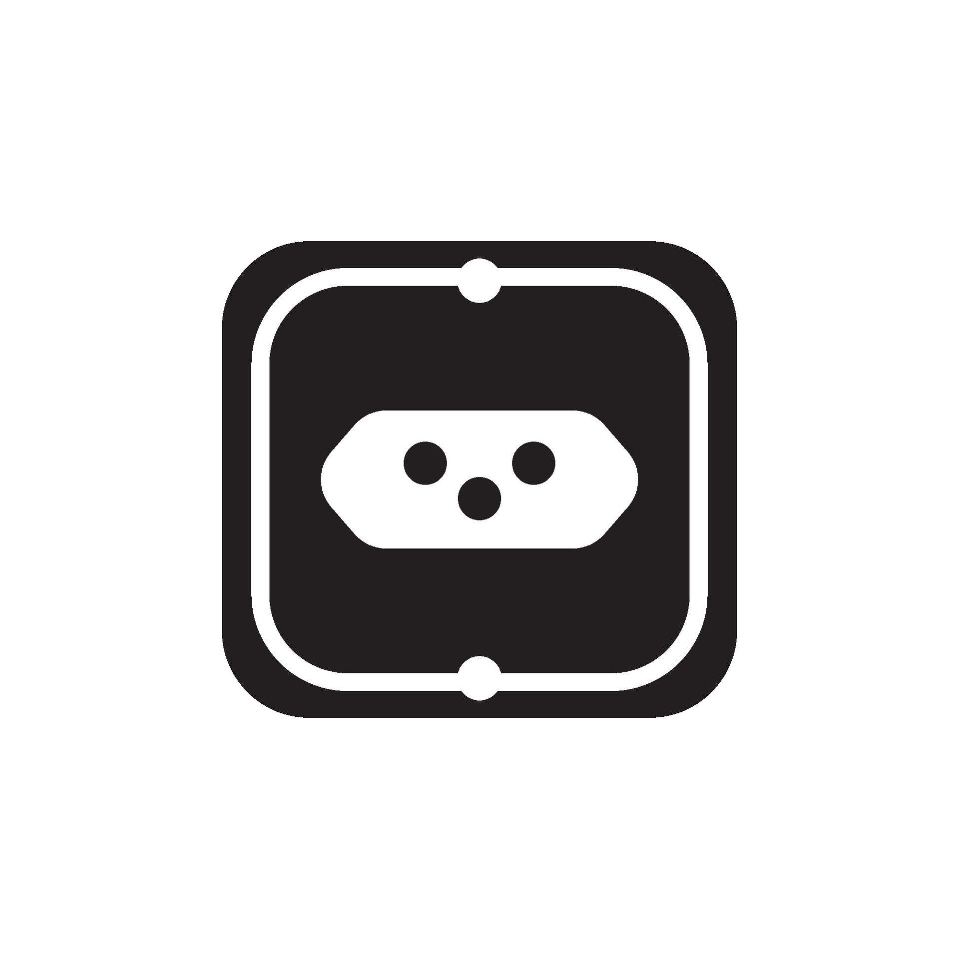 Electric socket icon logo illustration design template. 25437283 Vector ...