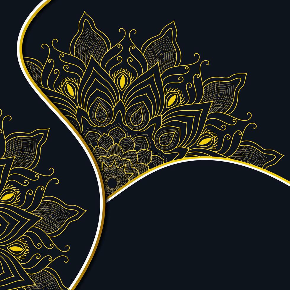 Mandala Floral Design Template. Ornamental luxury mandala pattern. Coloring book page. Henna tattoo mandala or Mehndi style. vector