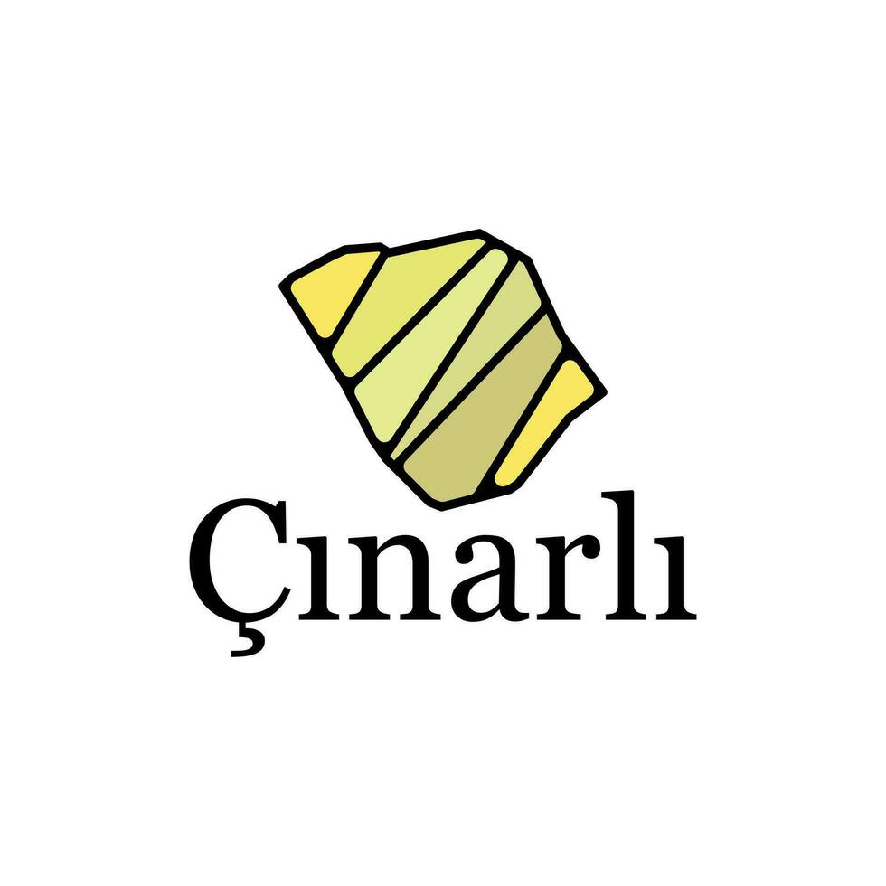 Cinarli Map vector illustration, Isolated on White Background Vector Illustration Template
