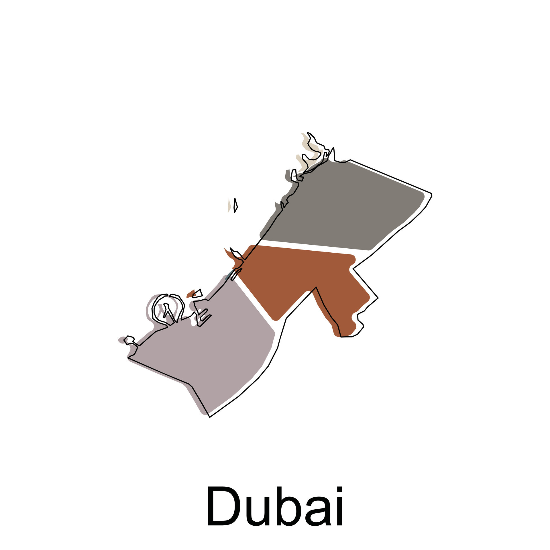 world map dubai