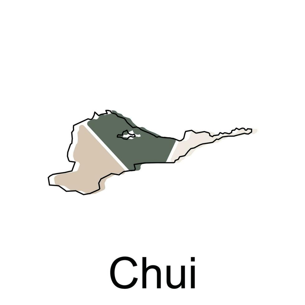 Kirguistán político mapa con capital Chui, plano vector mapa logo vector diseño. abstracto, diseños concepto, logotipos, logotipo elemento para modelo.