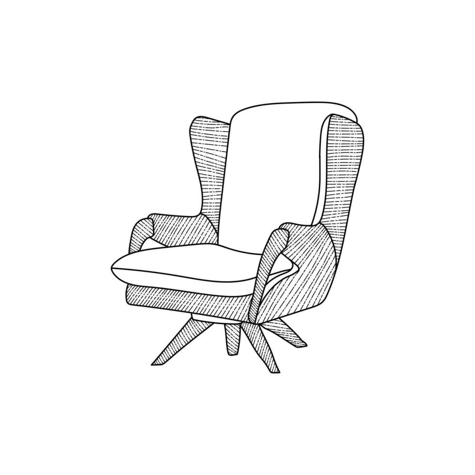 chair interior logo design, vector template, Minimalist furniture