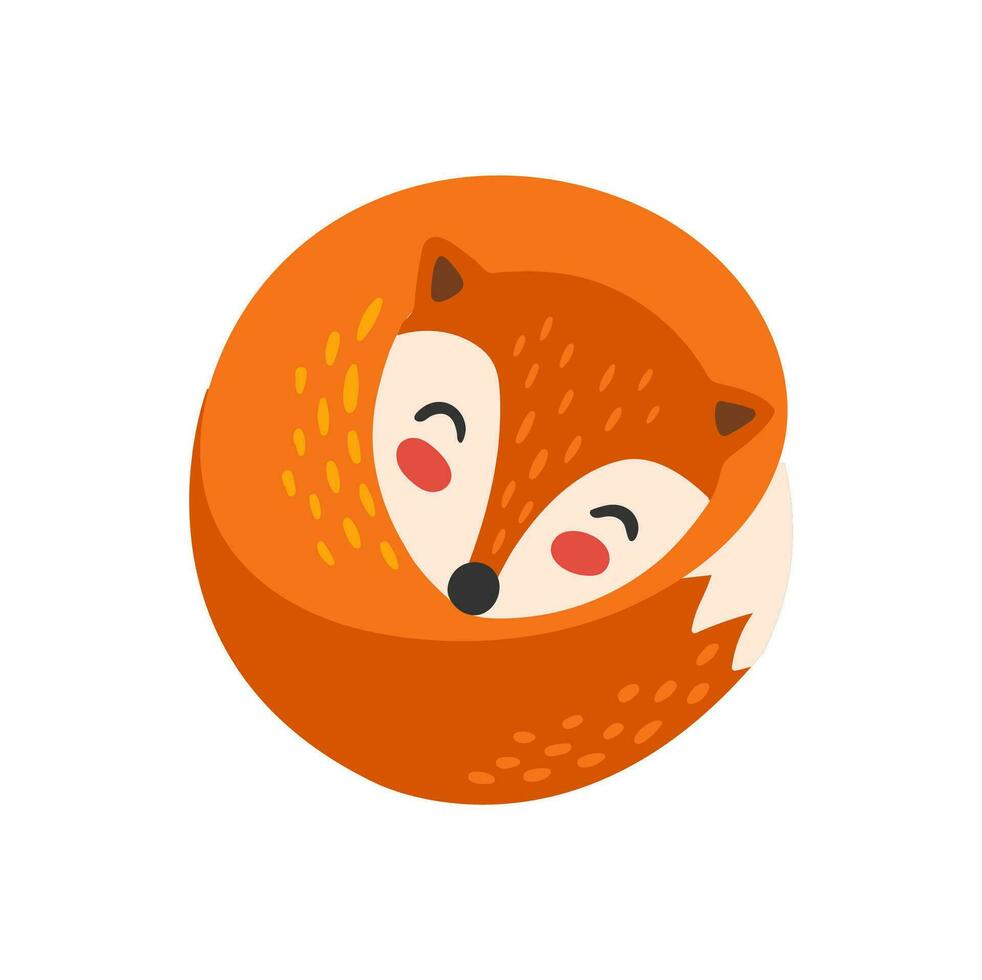 Letter O, autumn font, fox ABC alphabet animal vector