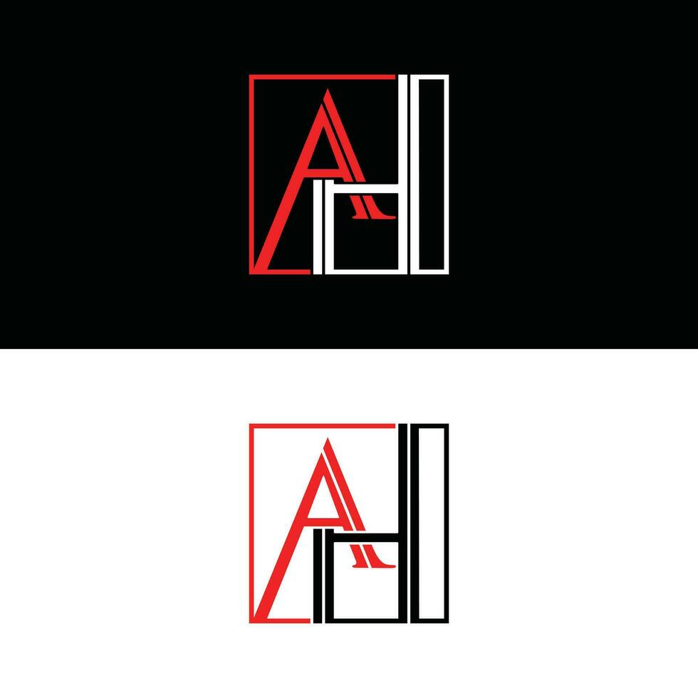 AH initial vector logo design template, Modern and Elegance Logo Design for your Company