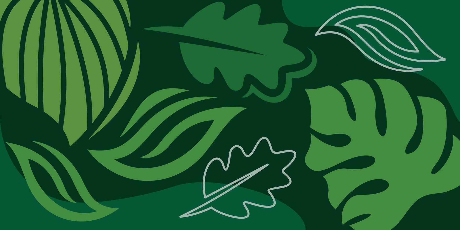 Luxury nature green background vector, element graphic illustration template vector