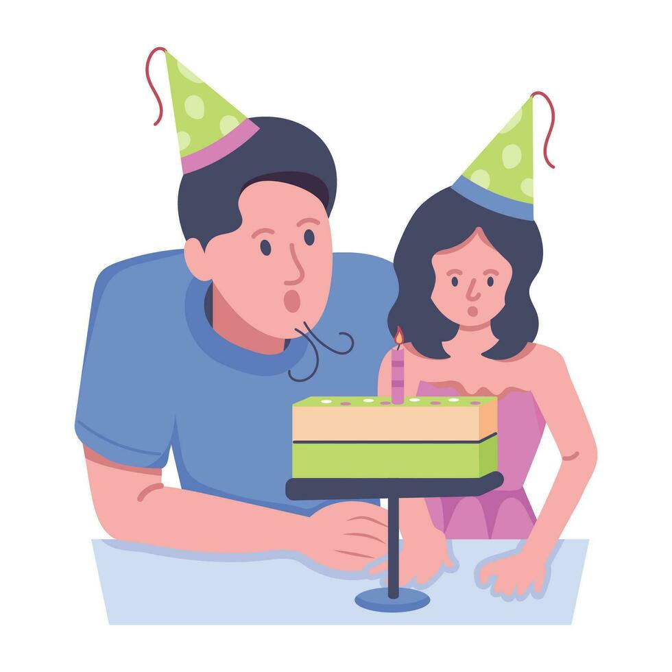 de moda hija cumpleaños vector