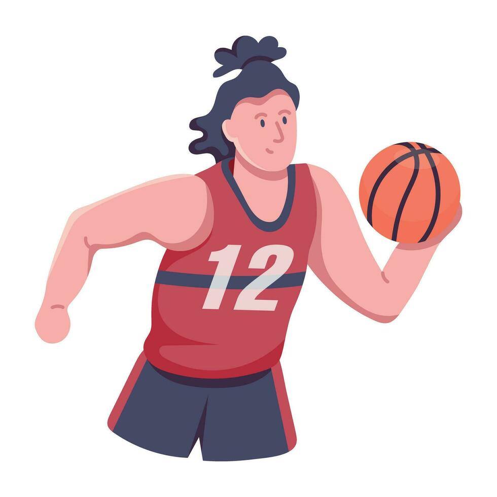 Trendy Man Player vector