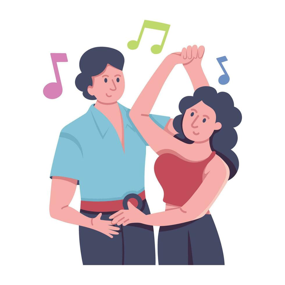 Trendy Couple Dance vector
