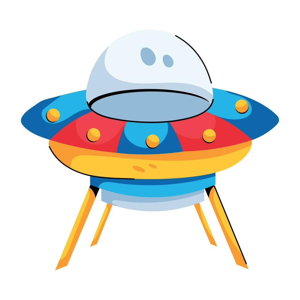 Trendy Space Capsule vector