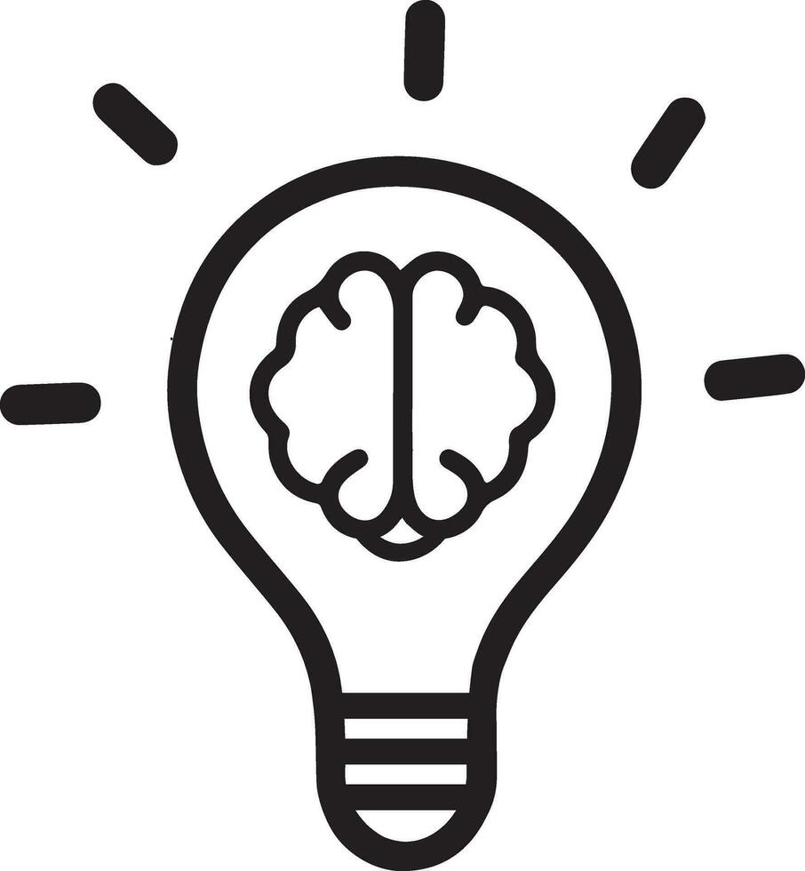 Idea icon, brain, smart, Idea vector, Idea PNG, Creative Idea Symbol vector