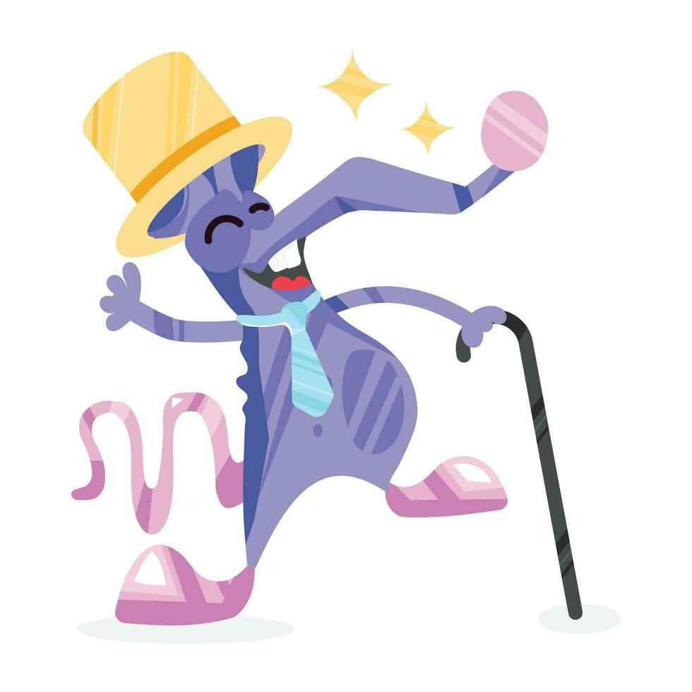 Trendy Magician Mouse vector