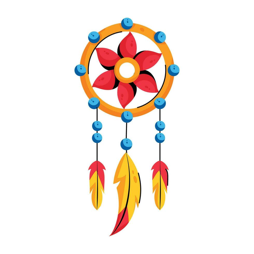 Trendy Dream Catcher vector