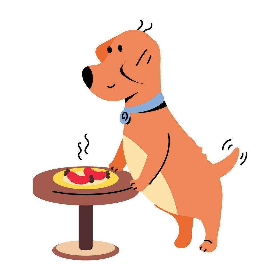 comida para perros de moda vector