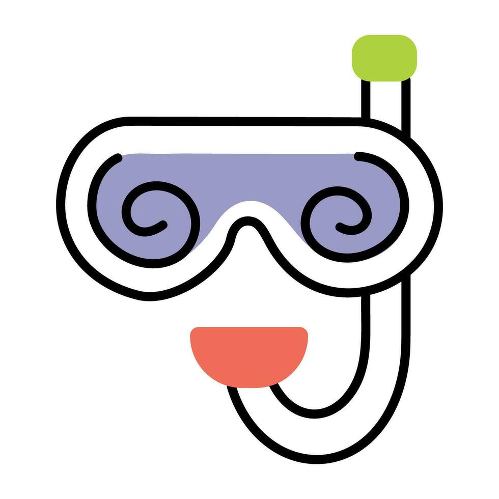 Trendy Snorkel Concepts vector