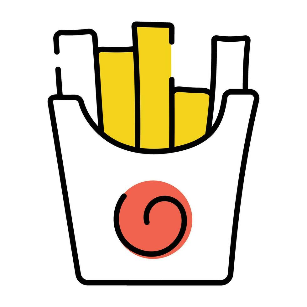 Trendy French Fries vector